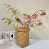 Nuevos productos transfronterizos Diversas simulaciones de frutas Manzana Caqui Adornos para sala de estar Decoración Hogar Año Nuevo Arreglo floral Adornos de mango