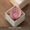 Polvo de Manteca Té de Burbujas para Mascotas Taza de Té Set de Tazas de Té Peces Gordos Maestro de Juego de Té Taza de Degustación Set de Té de Cerámica Regalo