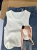 Sling Tricô Europeu Vermelho Branco Feminino para Usar por Cima Colete de Verão Cobertura para Braço Slim Fit Parte de Baixo Estilo Spice Girl