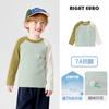 Camiseta de Manga Larga para Niños Europeos Correctos Otoño Nuevo Estilo Tops para Bebé para Niños Primavera y Otoño Ropa para Niños Camisetas Básicas para Niños