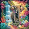 Pintura Diamante 5D Etiquetado Transfronterizo Animal Caricatura DIY Adhesivo Mosaico Diamante Redondo Diamante Completo Pintura Decoración Hogar