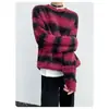 Suéter Rayado Bloque de Color Estilo Old Money para Hombre, Otoño e Invierno, Corte Limpio, Aspecto Juvenil, Chaqueta de Punto, Camisa Básica de Nicho