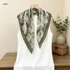 Novedades en Stock: Pañuelo Cuadrado de Algodón de Seda Estampado de 70 cm con Patrón Floral Francés Vintage, Chal Pequeño Delgado, Disponible al por Mayor