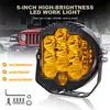 5 pulgadas - Luz de Trabajo Luminosa LED Lateral de Tres Lados, Distribución en Almacenes de Ultramar de EE. UU., Británicos y Australianos, Dropshipping, Exclusivo para Suministro Transfronterizo