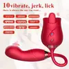 Flor de Rosa Cheia de Flores no Jardim, Segunda Geração Dupla Cabeça Vibratória Telescópica Sex Toy para Mulheres, Masturbação Feminina Sex Toy Adulto