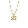 Colar de Cobre com Zircônia Não Desbota de Luxo Leve para Mulheres, Pingente de Nicho de Luxo Leve, Corrente Torcida, Colar Elegante e Versátil