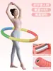 Mulher com Hula Hoop Aperto Abdominal Ponderado Cintura Reduzir Abdômen Equipamento de Fitness para Adultos