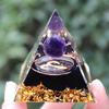 Nuevo Cristal Natural Transfronterizo Piedra Triturada Resina Pirámide Adorno para el Hogar Artesanía Adorno para el Hogar Chakra