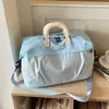 Bolsa de viagem curta minimalista japonesa transfronteiriça leve grande capacidade bolsa para treino esportivo fitness bolsa de uso diário transversal casual