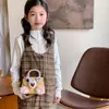 Bolsa de Hombro de Gatito Lindo de Dibujos Animados para Niña Bolso de Mano de Felpa y Perlas Otoño e Invierno 2026 Nuevo Bolso Accesorio para Niños