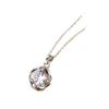Nuevo Collar Elegante de Acero de Titanio para Mujer, Cadena de Clavícula Moderna de Corazón Latiente, Joyería Choker Nicho con Incrustaciones de Diamantes