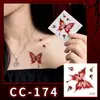 Novos adesivos faciais de maquiagem fosca de Halloween transfronteiriços para festas de feriado, adesivos de tatuagem facial à prova d'água com cicatrizes de terror