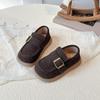 Zapatos de Cuero para Niños 2026 Nuevo Estilo Primavera y Otoño Zapatos de Princesa Estilo Británico para Niñas Suela Suave Versátiles Zapatos para Bebés