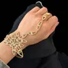 Europa y Estados Unidos transfronterizo moda caliente lujo diamante brillante strass exquisito pulsera de dedo mujer