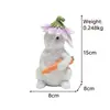 Adornos de Conejo Creativos para el Hogar Transfronterizos Decoraciones para Patio Exterior Jardín Adornos de Animales para Césped Manualidades de Resina
