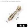 Zíper de Metal Nº 3 Dentes de Liga de Titânio Dentes de Latão Dentes Grandes Y Puxador de Zíper Níquel Branco Ecológico Dourado Claro Prata Platina