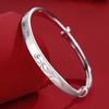 Pulsera de Rosa Amor Eterno para Mujer Pulsera Sólida de Empuje y Tirón Pulsera Ajustable Pulsera de Moda