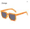 Gafas de Sol Mosaico de Influencer de Tiktok, Gafas Divertidas para Fiesta, Ojos de Píxeles Divertidos para Redes Sociales