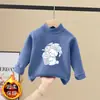 Camiseta Térmica de Cuello Medio para Niña 2026 Nuevo Estilo Ropa Interior para Niños Medianos y Grandes Polar de Doble Cara Camisa Pequeña Ropa de Otoño/Invierno Camiseta Top