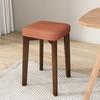 Banco Nórdico Pequeño Silla de Tela Tecnológica para el Hogar Almacenamiento para Sala de Estar Apilable Sencillo Madera Maciza Taburete Cuadrado para Vestidor