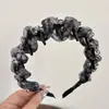 Nueva Diadema de Malla Estilo Francés con Pedrería Floral y Pinza para el Cabello Dentada, Elegante Diadema Alta para Mujer, Accesorio para el Cabello de Moda y con Estilo