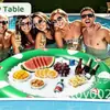 Jogo de Golfe Aquático Inflável de PVC Flutuador de Piscina para Brincadeiras Aquáticas Infantis Festa Interativa com Poker Flutuante