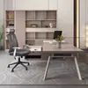 Escritorio de Oficina Simple Moderno para Jefe Combinación de Escritorio y Silla de Oficina Escritorio Ejecutivo para una Persona Escritorio para Supervisor Líder Gerente de Computación