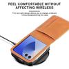 Funda de Teléfono Multifuncional con Ranura para Tarjeta Adecuada para Samsung Z Flip8 7/6/5/4/3 con Apertura Superior e Inferior para Pantalla Plegable Funda de Cuero