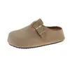 Zapatos Birkenstock sin cordones de plataforma para mujer, Nuevos zapatos Birkenstock de suela gruesa Primavera 2026, Mocasines cerrados sin cordones para mujer