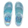 Sapatos de Cristal Populares Infantis Transfronteiriços, Sapatos de Gelatina, Sandálias Coloridas, Sandálias de Praia Simples Fechadas para Mulheres com Velcro, Sandálias de Princesa