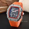 Reloj Richard con Forma de Barril Incrustado de Diamantes Luminoso Multifuncional para Hombre y Mujer Pantalla de Cuarzo Venta al por Mayor