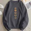 Sudadera con Capucha Estampado de Cinco Corazones de Dibujos Animados, Talla Europea Transfronteriza, C