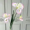 Grande flor de íris artificial com um toque de luxo para decoração de casa e sala de estar, flores artificiais para atacado para comércio exterior transfronteiriço