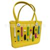 Venta de liquidación: Paquete de 3 Bolsas de Playa Eva con Agujeros Grandes, Medianos y Pequeños, Llaveros, Accesorios para Juguetes Pequeños y Ganchos