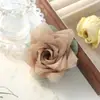 Série de cores macaron tecido macio acessórios semi-acabados seda brilhante chiffon rosa DIY feito à mão acessórios para roupas