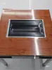 Mesa de Barbacoa Comercial sin Humo, Parrilla de Barbacoa de Autoservicio, Pierna de Cordero a la Parrilla de Carbón, Mesa de Barbacoa Exterior de Acero Inoxidable