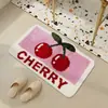 Alfombrilla de baño, Alfombra para habitación infantil, Felpudo absorbente de agua, Felpudo casero lindo con forma de fruta para puerta de inodoro, Alfombrilla de baño
