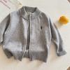 Clase Transfronteriza para Niños un Suéter de Lana Cardigan Tejido de Invierno 2025 para Niños Chaqueta Gruesa Cálida para Bebé Niño Pequeño