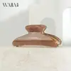 Wji Pinza para el pelo de acrílico con purpurina de alta calidad, pinza grande para el pelo, pinza de tiburón para múltiples cabellos, pinza para el pelo simple europea y americana