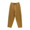 Pantalones de punto adelgazantes casuales de cintura elástica con cuatro agujas planas de cachemir de estambre de 16 pines de alto lujo, pantalones de abuela, pantalones de cachemir para otoño e invierno