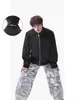 Jaqueta de Voo Roxa Estilo Americano com Gola Alta para Homens, Silhueta de Alto Padrão Jaqueta Baseball High-Street, Jaqueta Cleanfit