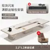 Mesa de Conferência Grande com Pintura Eletrostática Mesa Longa Simples Moderna Mesa de Recepção de Negociação para Sala de Conferência Conjunto de Mesa e Cadeiras Cadeiras de Reunião