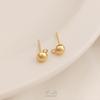 Brincos Americanos Cor Dourada 14K Retenção de Cor Formato de Coração Formato de Gota d'Água com Pendentes Brincos DIY Feitos à Mão Joias Acessórios de Pino de Orelha