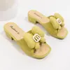 Nuevas y populares zapatillas de mujer con cuña estilo francés, elegantes y con estilo, adecuadas para usar al aire libre, en el trabajo y para el uso diario en verano, con suelas gruesas y resistentes al desgaste
