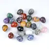 Ovo Pequeno em Forma de Ovo de Cristal Natural Transfronteiriço Páscoa Ágata Pássaro Esculpido Ovo de Pássaro Forma de Pedra Bruta Ornamento de Mão Ovo de Jade