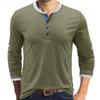 Camisa Henry para Hombre Europea y Americana Otoño e Invierno Camiseta de Manga Larga para Hombre Camiseta para Hombre de Exportación Tops de Manga Corta Ropa al por Mayor