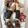 Cubiertas para Botas Cortas de Mujer, Protectores de Tobillo de Lana Tejida, Estilo Japonés de Moda, Estilo Ballet