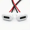 Conector hembra Tipo-C tipo tarjeta, blanco con cable, accesorio para lámpara de cielo estrellado, eliminador de ácaros y puerto de carga para electrodomésticos pequeños