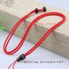 Jacarandá Pinch Silver Line Xiangyun Barril Bead Pingente Corda Corda Vermelho Preto Café Multicolor Comprimento Ajustável Atacado