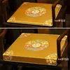 Almofada de Sofá Mogno Estilo Chinês Cadeira Banqueta Poltrona Madeira Maciça Cadeira Chapéu Oficial Esponja Látex Almofada de Cadeira de Jantar Almofada de Cadeira de Chá Verão